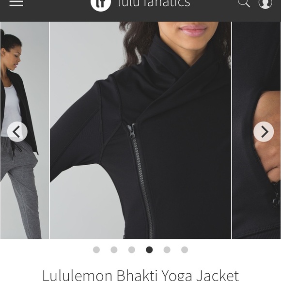 Lululemon Bhakti yoga jacket in black size 4 - Picture 3 of 14